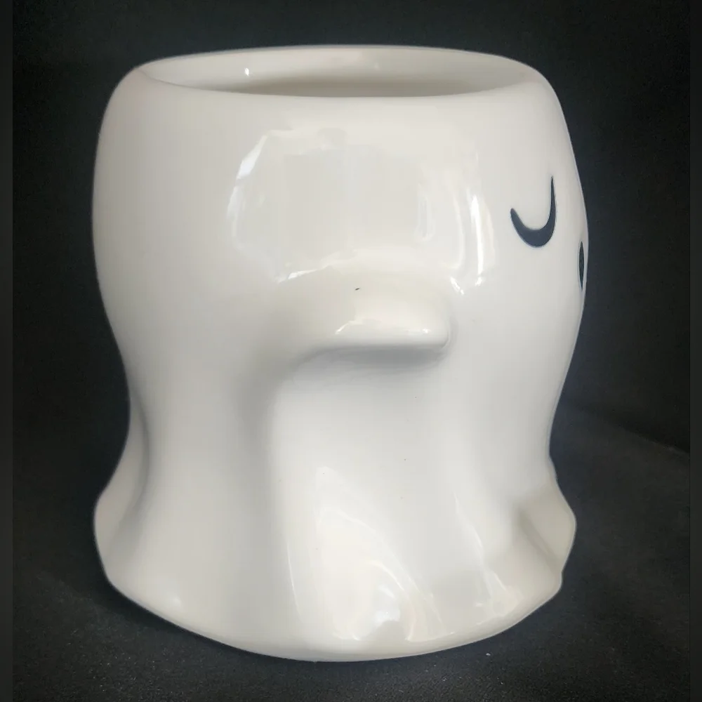 Spirtz Target Stoneware White Ghost Mug‎ 12 Oz Halloween Kitschy